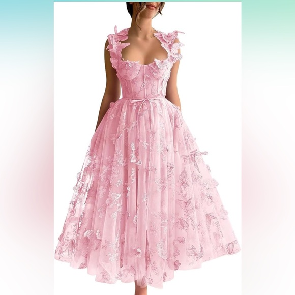 Pink Butterfly Dress - Galinda Inspired - Picture 1 of 4